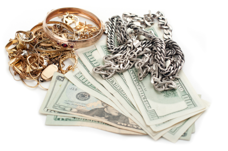 Jewelry and Cash